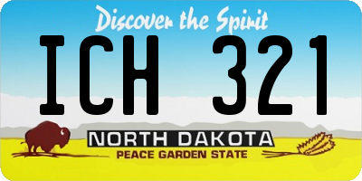 ND license plate ICH321