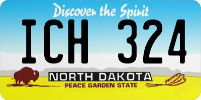 ND license plate ICH324
