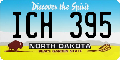 ND license plate ICH395