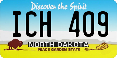 ND license plate ICH409
