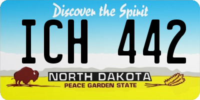 ND license plate ICH442