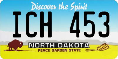 ND license plate ICH453
