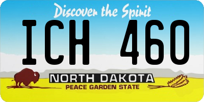 ND license plate ICH460