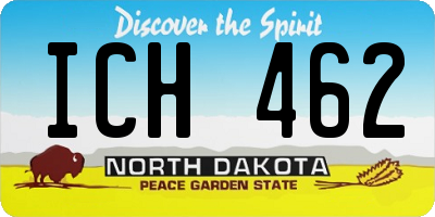 ND license plate ICH462