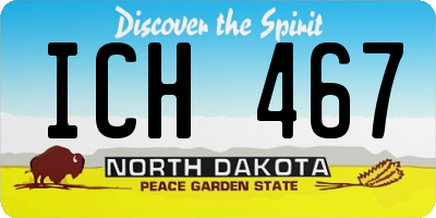 ND license plate ICH467