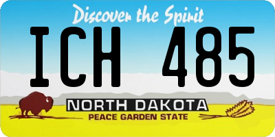 ND license plate ICH485