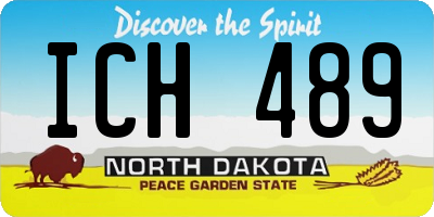 ND license plate ICH489