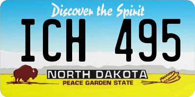 ND license plate ICH495
