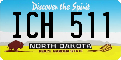 ND license plate ICH511