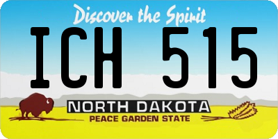 ND license plate ICH515