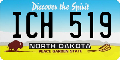 ND license plate ICH519