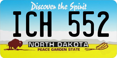 ND license plate ICH552
