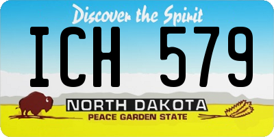 ND license plate ICH579