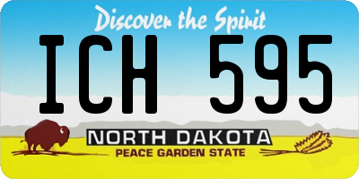 ND license plate ICH595