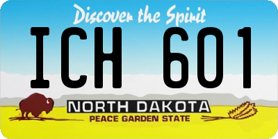 ND license plate ICH601