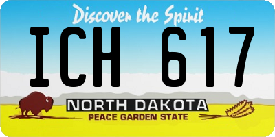 ND license plate ICH617