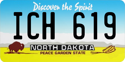 ND license plate ICH619