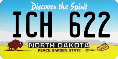 ND license plate ICH622