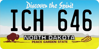 ND license plate ICH646