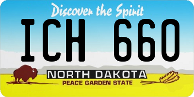 ND license plate ICH660
