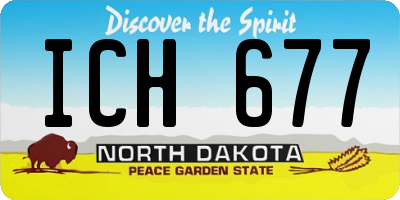 ND license plate ICH677