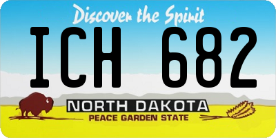 ND license plate ICH682