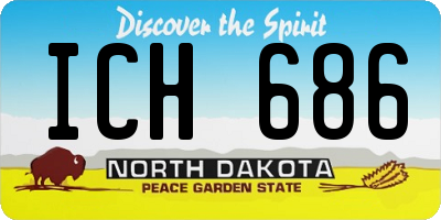 ND license plate ICH686