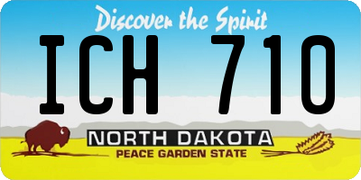 ND license plate ICH710