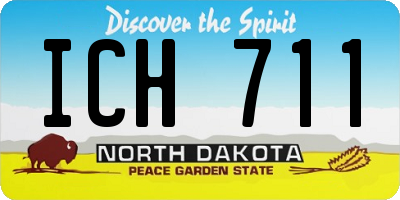 ND license plate ICH711