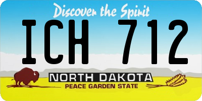 ND license plate ICH712