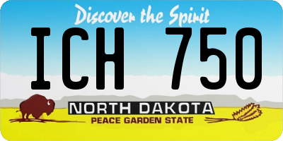 ND license plate ICH750