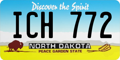 ND license plate ICH772