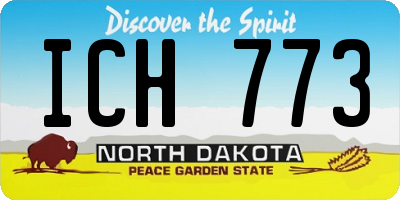 ND license plate ICH773