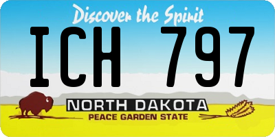 ND license plate ICH797