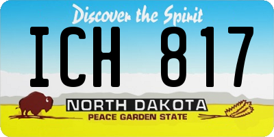 ND license plate ICH817