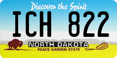 ND license plate ICH822