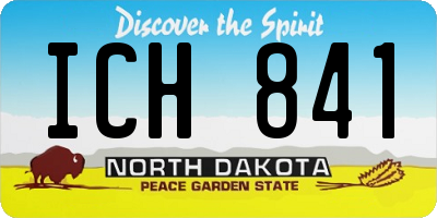 ND license plate ICH841