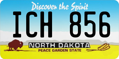 ND license plate ICH856