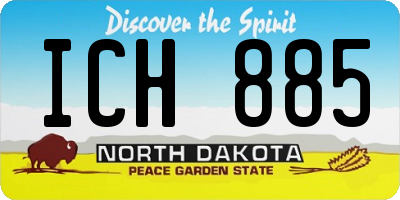 ND license plate ICH885