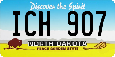 ND license plate ICH907