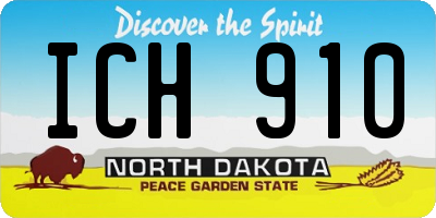 ND license plate ICH910