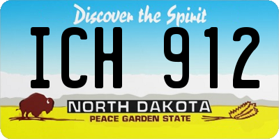 ND license plate ICH912