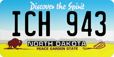 ND license plate ICH943