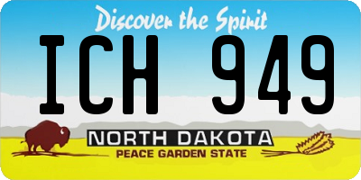 ND license plate ICH949
