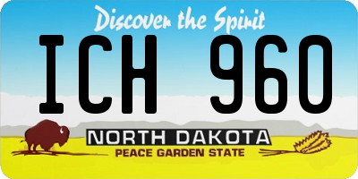 ND license plate ICH960