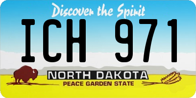 ND license plate ICH971