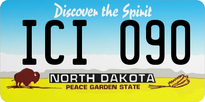 ND license plate ICI090