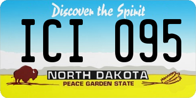 ND license plate ICI095