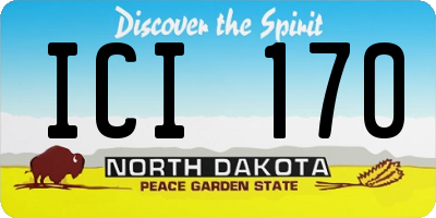 ND license plate ICI170