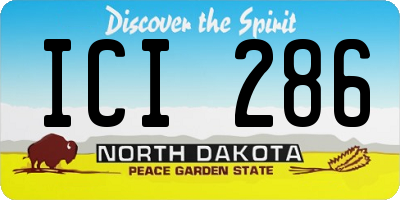 ND license plate ICI286